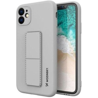 Wozinsky Galaxy A22 5G Silikon Ständer Hülle - Grau Smartphone Hülle Wozinsky Galaxy A22 5G Silikon Ständer Hülle - Grau Smartphone Hülle