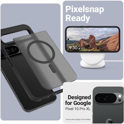 Crong Hybrid Matte Magnetic - MagSafe Case Google Pixel 10 Pro XL (Black) (Google Pixel 10 Pro XL), Smartphone Hülle, Schwarz Crong Hybrid Matte Magnetic - MagSafe Case Google Pixel 10 Pro XL (Black) (Google Pixel 10 Pro XL), Smartphone Hülle, Schwarz