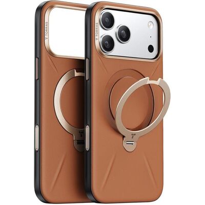 Torras Ostand Spin Vegskin Series (Apple iPhone 17 Pro Max), Smartphone Hülle, Braun Torras Ostand Spin Vegskin Series (Apple iPhone 17 Pro Max), Smartphone Hülle, Braun