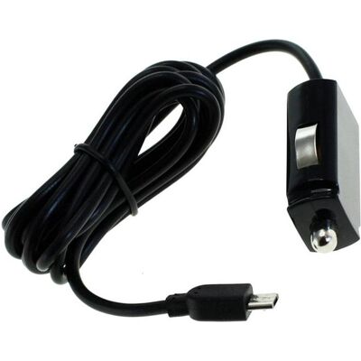 AccuCell 12 Volt KFZ-Ladekabel mit Micro-USB Stecker, Auto Adapter, Schwarz AccuCell 12 Volt KFZ-Ladekabel mit Micro-USB Stecker, Auto Adapter, Schwarz