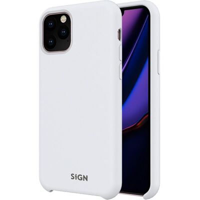 SiGN Liquid Silicone Case for iPhone 11 Pro Max - White (Apple iPhone 11 Pro Max), Smartphone Hülle, Weiss SiGN Liquid Silicone Case for iPhone 11 Pro Max - White (Apple iPhone 11 Pro Max), Smartphone Hülle, Weiss
