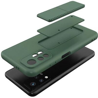 Wozinsky Xiaomi Poco M4 Pro 5G Silikon Kickstand Hülle - Rot Wozinsky Xiaomi Poco M4 Pro 5G Silikon Kickstand Hülle - Rot