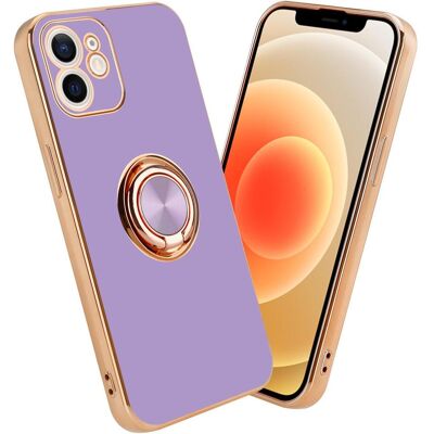 Apple iPhone 12 hellblau Silikon TPU Hülle mit Kameraschutz & Ring Apple iPhone 12 hellblau Silikon TPU Hülle mit Kameraschutz & Ring
