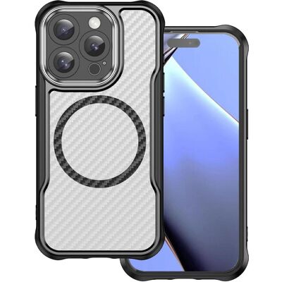 OEM Defender Carbon Mag case for iPhone 15 Pro Max 6,7" black (Apple iPhone 15 Pro Max), Smartphone Hülle, Schwarz OEM Defender Carbon Mag case for iPhone 15 Pro Max 6,7" black (Apple iPhone 15 Pro Max), Smartphone Hülle, Schwarz