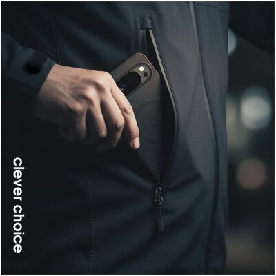 Crong Hybrid Matte Magnetic - MagSafe Google Pixel 9 Case (Black) (Google Pixel 9), Smartphone Hülle, Schwarz Crong Hybrid Matte Magnetic - MagSafe Google Pixel 9 Case (Black) (Google Pixel 9), Smartphone Hülle, Schwarz
