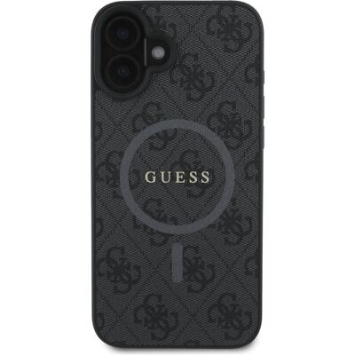Guess iPhone 16 Hartschale MagSafe - Schwarz, Modell Guhmp16Sg4Gfrk Guess iPhone 16 Hartschale MagSafe - Schwarz, Modell Guhmp16Sg4Gfrk