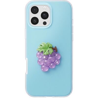 Avizar Hülle für iPhone 16 Pro Max mit Trauben-Motiv (Apple iPhone 16 Pro Max), Smartphone Hülle, Blau Avizar Hülle für iPhone 16 Pro Max mit Trauben-Motiv (Apple iPhone 16 Pro Max), Smartphone Hülle, Blau