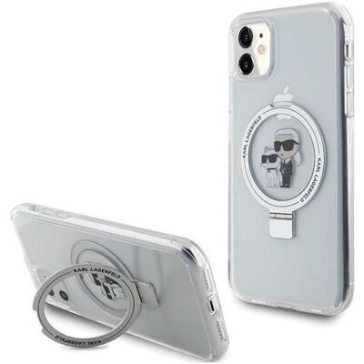 Karl Lagerfeld iPhone Hülle Weiß - Ring Ständer MagSafe für iPhone 11/XR Karl Lagerfeld iPhone Hülle Weiß - Ring Ständer MagSafe für iPhone 11/XR