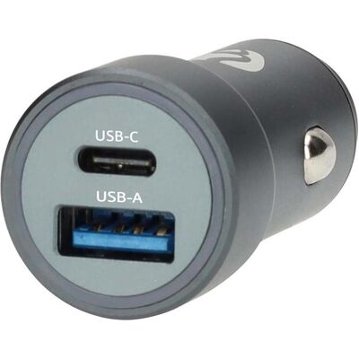 Nedis Modell CCH1C1A48WBK - Autoladekabel - Grau - 48W Schnelles Laden Nedis Modell CCH1C1A48WBK - Autoladekabel - Grau - 48W Schnelles Laden