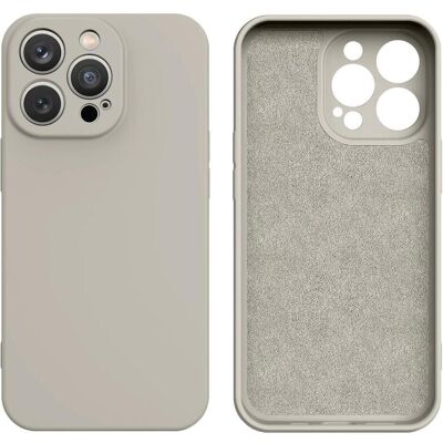 Hurtel iPhone 14 Plus Silikonhülle - Beige - Silikon Cover Hurtel iPhone 14 Plus Silikonhülle - Beige - Silikon Cover