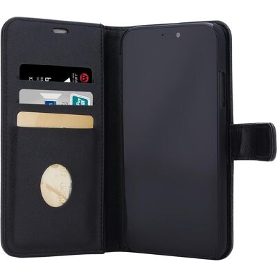 Apple iPhone 11 Veganes Leder Strahlenschutz Flipcover Schwarz Apple iPhone 11 Veganes Leder Strahlenschutz Flipcover Schwarz