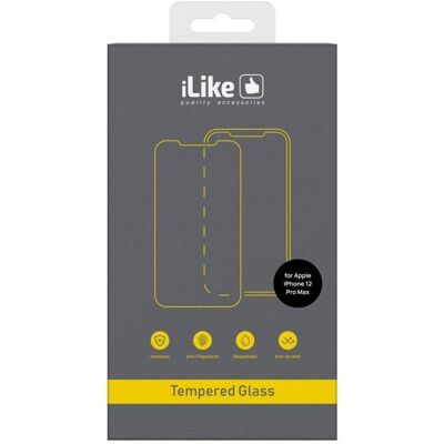 iLike Apple iPhone 12 Pro Max 6.7' 0.33 Flat Clear Glass HD (Apple iPhone 12 Pro Max), Smartphone Schutzfolie, Transparent iLike Apple iPhone 12 Pro Max 6.7' 0.33 Flat Clear Glass HD (Apple iPhone 12 Pro Max), Smartphone Schutzfolie, Transparent