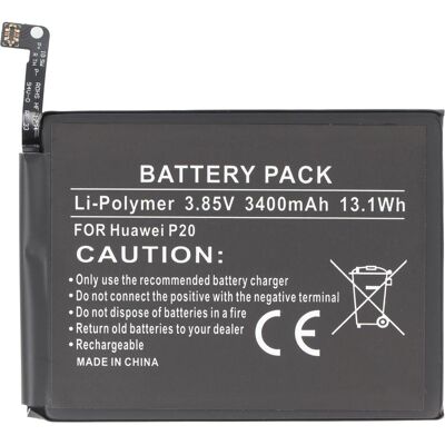 AccuCell Akku passend für den Huawei P20 Akku Li-Polymer 3,85 Volt mit 3400mAh, Smartphone Akku AccuCell Akku passend für den Huawei P20 Akku Li-Polymer 3,85 Volt mit 3400mAh, Smartphone Akku