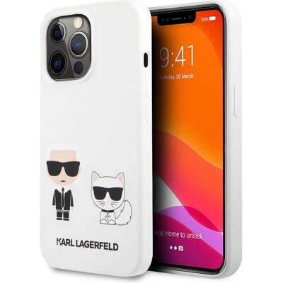 Karl Lagerfeld Case (Apple iPhone 13 Pro, Apple iPhone 13 Pro Max), Smartphone Hülle, Weiss Karl Lagerfeld Case (Apple iPhone 13 Pro, Apple iPhone 13 Pro Max), Smartphone Hülle, Weiss