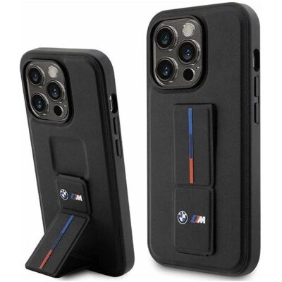 BMW iPhone 14 Pro Hülle - Schwarz, Leder & Polycarbonat, Luxus BMW iPhone 14 Pro Hülle - Schwarz, Leder & Polycarbonat, Luxus