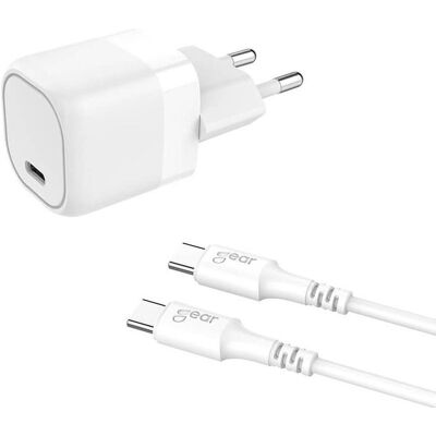 GEAR Modell PD/PPS 25W Kabel USB-C auf USB-C - Ladegerät GEAR Modell PD/PPS 25W Kabel USB-C auf USB-C - Ladegerät