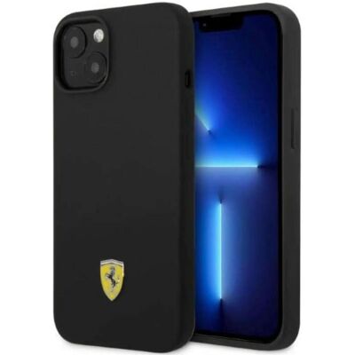 Ferrari Modell FEHMSIP14MBK Schwarze iPhone 14 Plus Silikonhülle - Handyhülle Ferrari Modell FEHMSIP14MBK Schwarze iPhone 14 Plus Silikonhülle - Handyhülle