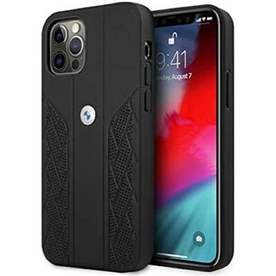 BMW Etui BMHCP12MRSPPK iPhone 12/12 Pro 6,1" czarny/black hardcase Leather Curve Perforate (Apple iPhone 12, Apple iPhone 12 Pro), Smartphone Hülle, Schwarz BMW Etui BMHCP12MRSPPK iPhone 12/12 Pro 6,1" czarny/black hardcase Leather Curve Perforate (Apple iPhone 12, Apple iPhone 12 Pro), Smartphone Hülle, Schwarz