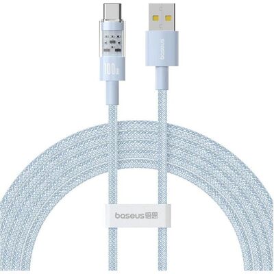 Baseus Gem USB A zu USB C Schnellladekabel - 2m - Blau Baseus Gem USB A zu USB C Schnellladekabel - 2m - Blau