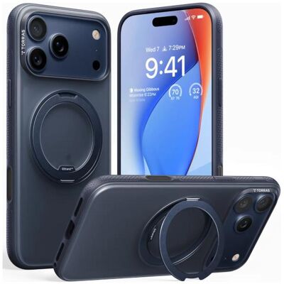 Torras Ostand R Fitness Series Iphone (Apple iPhone 17 Pro), Smartphone Hülle, Blau Torras Ostand R Fitness Series Iphone (Apple iPhone 17 Pro), Smartphone Hülle, Blau