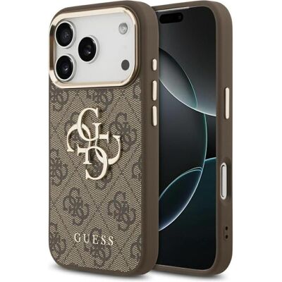 Guess - Hardcase 4G Big Classic Logo (GUHCP18L4GMGCBR) – iPhone 18 Pro – Braun (Apple iPhone 17 Pro, Apple iPhone 18 Pro), Smartphone Hülle, Gold, Braun Guess - Hardcase 4G Big Classic Logo (GUHCP18L4GMGCBR) – iPhone 18 Pro – Braun (Apple iPhone 17 Pro, Apple iPhone 18 Pro), Smartphone Hülle, Gold, Braun