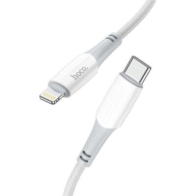 Hoco Cable cable Type C to Lightning PD 3A 20W X70 1 m white (1 m, USB 3.2 Gen 2, 20 W), USB Kabel Hoco Cable cable Type C to Lightning PD 3A 20W X70 1 m white (1 m, USB 3.2 Gen 2, 20 W), USB Kabel