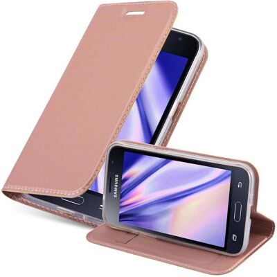 Samsung J1 2015 Roségold Matte Schutzcase mit Kartenfach Samsung J1 2015 Roségold Matte Schutzcase mit Kartenfach