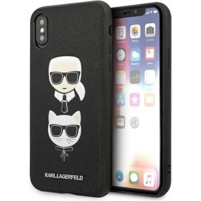 Karl Lagerfeld iPhone X/XS Eco-Leder Hülle - Choupette Köpfe Karl Lagerfeld iPhone X/XS Eco-Leder Hülle - Choupette Köpfe