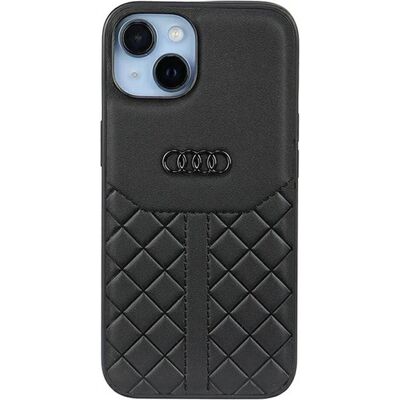Audi Echtesleder iPhone 14 6,1" Schwarzes Hardcase - Smartphone Hülle Audi Echtesleder iPhone 14 6,1" Schwarzes Hardcase - Smartphone Hülle