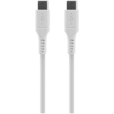 FIXED Weiß 2m Liquid Silicone USB-C Kabel - Daten & Schnellladung FIXED Weiß 2m Liquid Silicone USB-C Kabel - Daten & Schnellladung