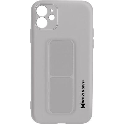 Wozinsky Grau iPhone 12 Silikonhülle mit Ständer Wozinsky Grau iPhone 12 Silikonhülle mit Ständer