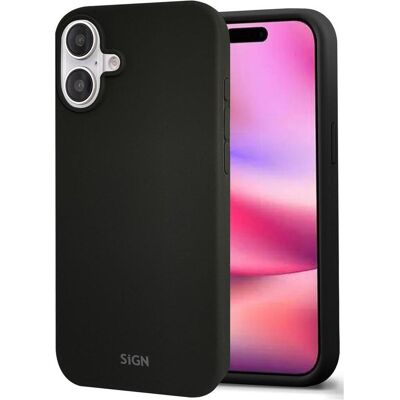 SiGN Liquid Silicone Case for iPhone 16 Plus - Black (Apple iPhone 16 Plus), Smartphone Hülle, Schwarz SiGN Liquid Silicone Case for iPhone 16 Plus - Black (Apple iPhone 16 Plus), Smartphone Hülle, Schwarz