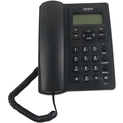 Avizar Festnetztelefon TX-8975 mit LCD 16 Zeichen, Telefon, Schwarz Avizar Festnetztelefon TX-8975 mit LCD 16 Zeichen, Telefon, Schwarz