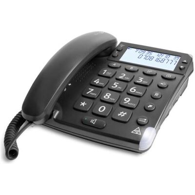 Doro Magna 4000 - Analoges Telefon - Kabelgebundenes Mobilteil - Freisprecheinrichtun, Telefon, Schwarz Doro Magna 4000 - Analoges Telefon - Kabelgebundenes Mobilteil - Freisprecheinrichtun, Telefon, Schwarz