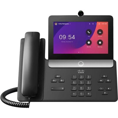 Cisco Systems Video Phone 8875 - Non-Radio Carbon Black Cpucode, Telefon, Schwarz Cisco Systems Video Phone 8875 - Non-Radio Carbon Black Cpucode, Telefon, Schwarz