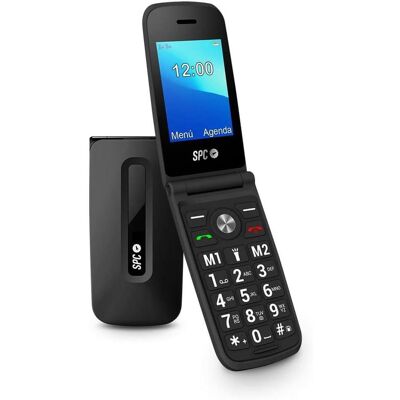 SPC Senior Mobile Phone with Large Keys, Remote Control, and Smart Notifications, Tastenhandy, Schwarz SPC Senior Mobile Phone with Large Keys, Remote Control, and Smart Notifications, Tastenhandy, Schwarz