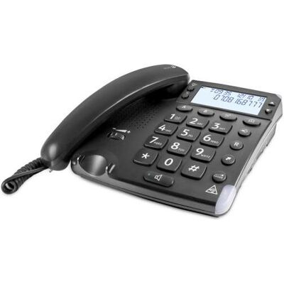 Doro Magna 4000 - Analoges Telefon - Kabelgebundenes Mobilteil - Freisprecheinrichtun, Telefon, Schwarz Doro Magna 4000 - Analoges Telefon - Kabelgebundenes Mobilteil - Freisprecheinrichtun, Telefon, Schwarz