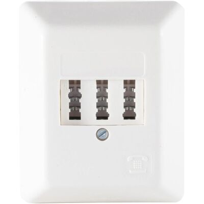 Shiverpeaks S/CONN maximum connectivity Telefon-Anschlussdose TAE NF/F, reinweiss-RAL9010, Aufputz, Telefon Zubehör Shiverpeaks S/CONN maximum connectivity Telefon-Anschlussdose TAE NF/F, reinweiss-RAL9010, Aufputz, Telefon Zubehör