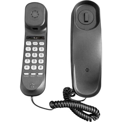 Avizar Kompaktes Festnetztelefon mit Stummschaltung, Telefon, Schwarz Avizar Kompaktes Festnetztelefon mit Stummschaltung, Telefon, Schwarz