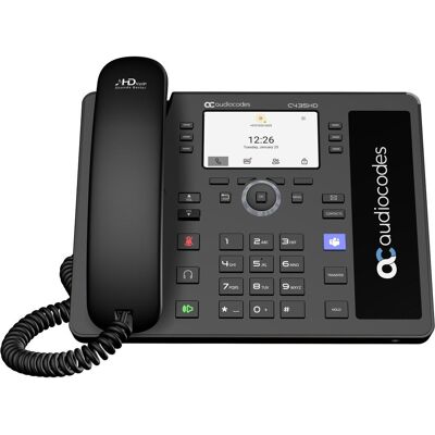 Audiocodes C435HD, Telefon, Schwarz Audiocodes C435HD, Telefon, Schwarz