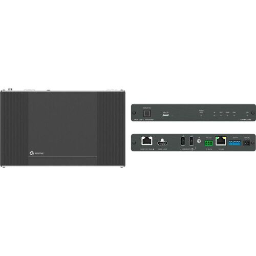 Kramer EXT3-C-XR-T - 4K60 USB-C Transm, AV Receiver, Schwarz