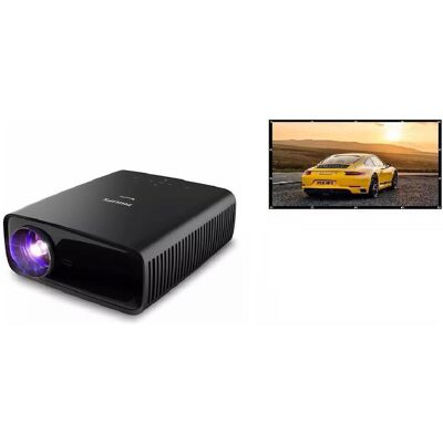 Philips NeoPix 320 Full HD LED Beamer - Inclusief 100 inch scherm - Wi-Fi - Bluetooth - Automatische Keyston (Full HD), Beamer, Schwarz Philips NeoPix 320 Full HD LED Beamer - Inclusief 100 inch scherm - Wi-Fi - Bluetooth - Automatische Keyston (Full HD), Beamer, Schwarz