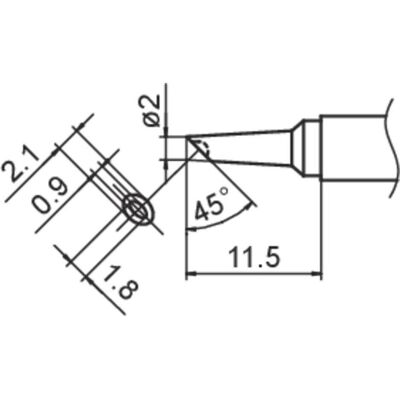 Hakko Composit T15 Lötspitze - 2BC Depot - Lötkolben Zubehör Hakko Composit T15 Lötspitze - 2BC Depot - Lötkolben Zubehör