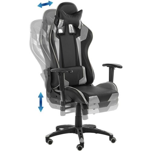 Beliani Knight, Gaming Stuhl, Schwarz