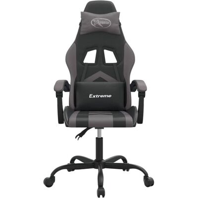 vidaXL Pauline Without footrest, Gaming Stuhl, Schwarz, Grau vidaXL Pauline Without footrest, Gaming Stuhl, Schwarz, Grau