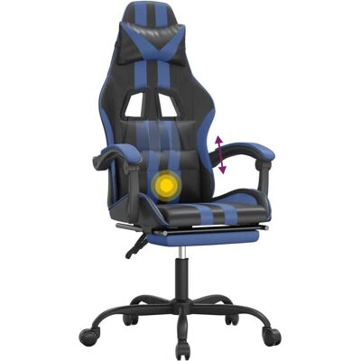 vidaXL Alicia With footrest, Gaming Stuhl, Blau vidaXL Alicia With footrest, Gaming Stuhl, Blau