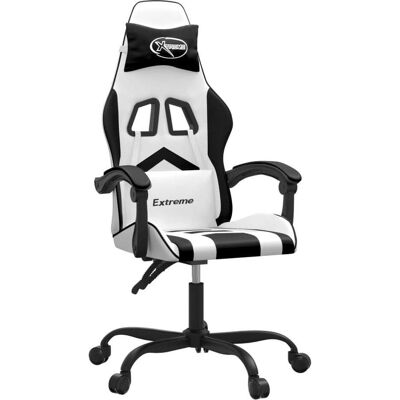 vidaXL Pauline Without footrest, Gaming Stuhl, Weiss, Schwarz vidaXL Pauline Without footrest, Gaming Stuhl, Weiss, Schwarz