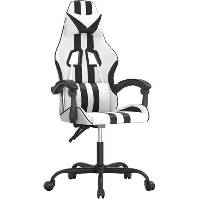 vidaXL Adriel Without footrest, Gaming Stuhl, Weiss, Schwarz vidaXL Adriel Without footrest, Gaming Stuhl, Weiss, Schwarz