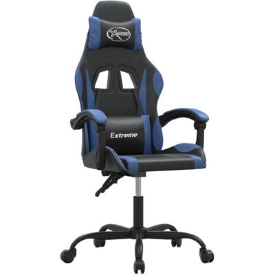 vidaXL Alejandro Without footrest, Gaming Stuhl, Schwarz, Blau vidaXL Alejandro Without footrest, Gaming Stuhl, Schwarz, Blau
