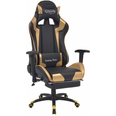 vidaXL Bürostuhl, Gaming Stuhl, Schwarz, Gold vidaXL Bürostuhl, Gaming Stuhl, Schwarz, Gold
